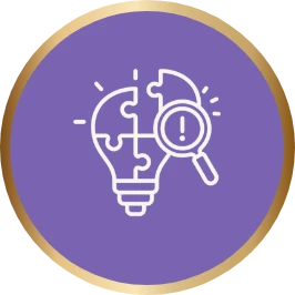 Bulb puzzle idea icon